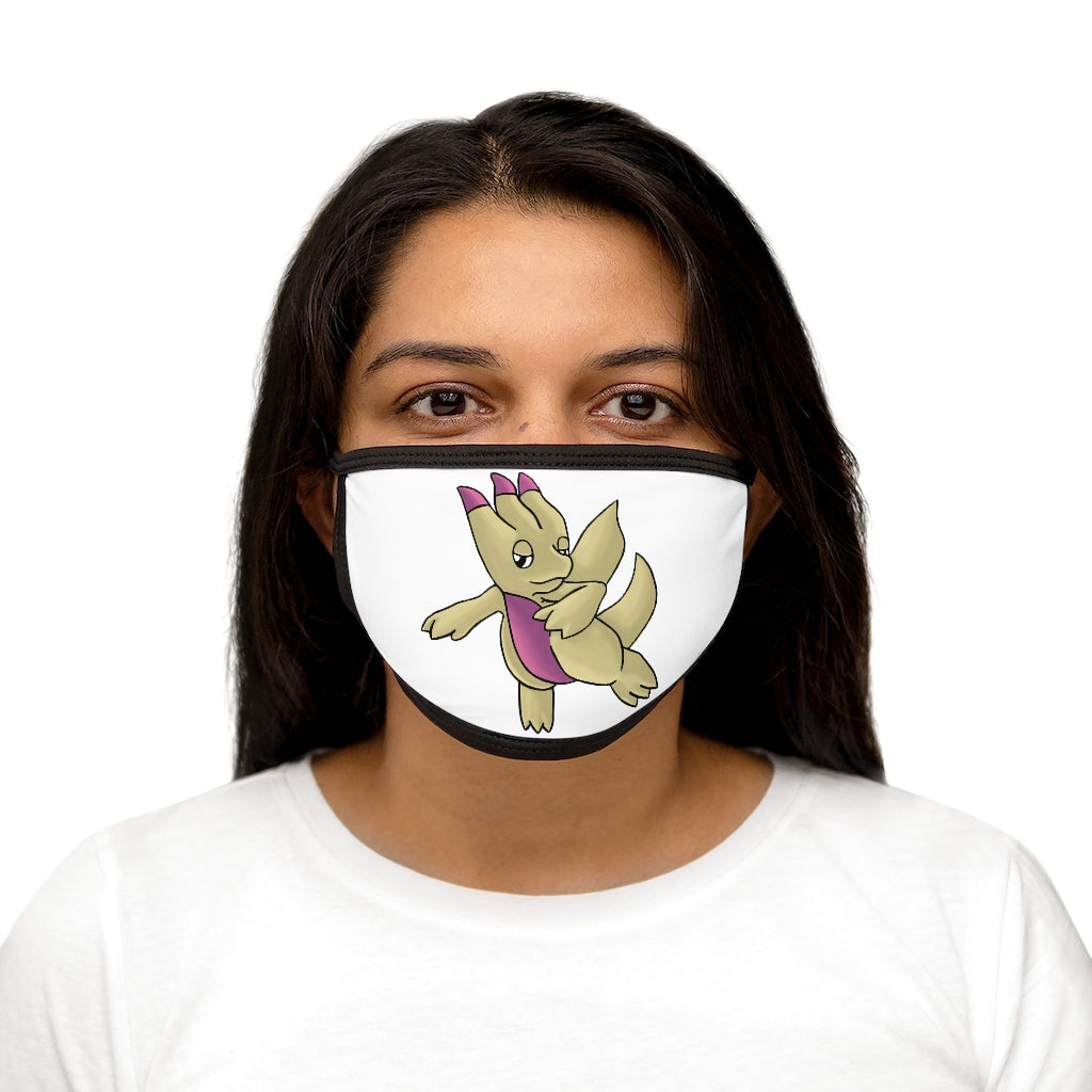 Liloon Mixed-Fabric Face Mask featuring a black outer edge and soft cotton interior, designed for comfort and style.