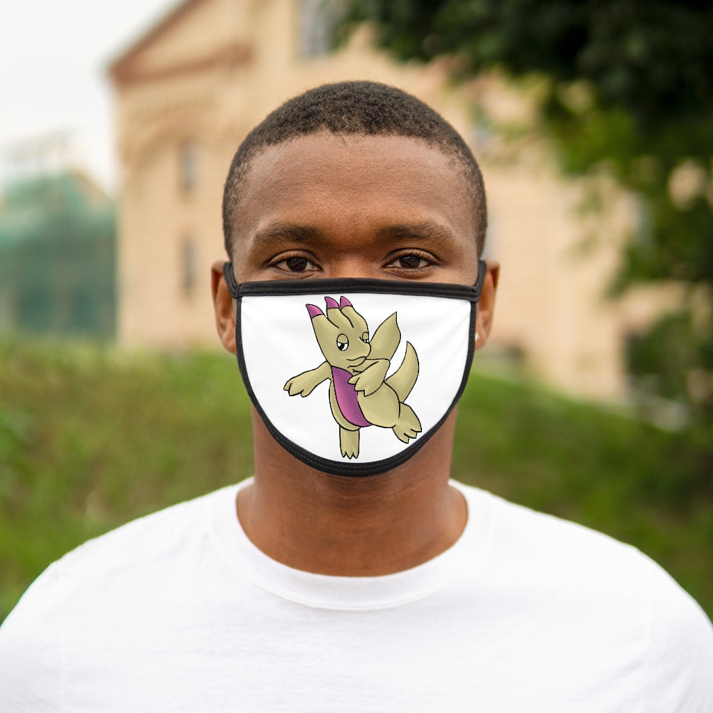 Liloon Mixed-Fabric Face Mask featuring a black outer edge and soft cotton interior, designed for comfort and style.