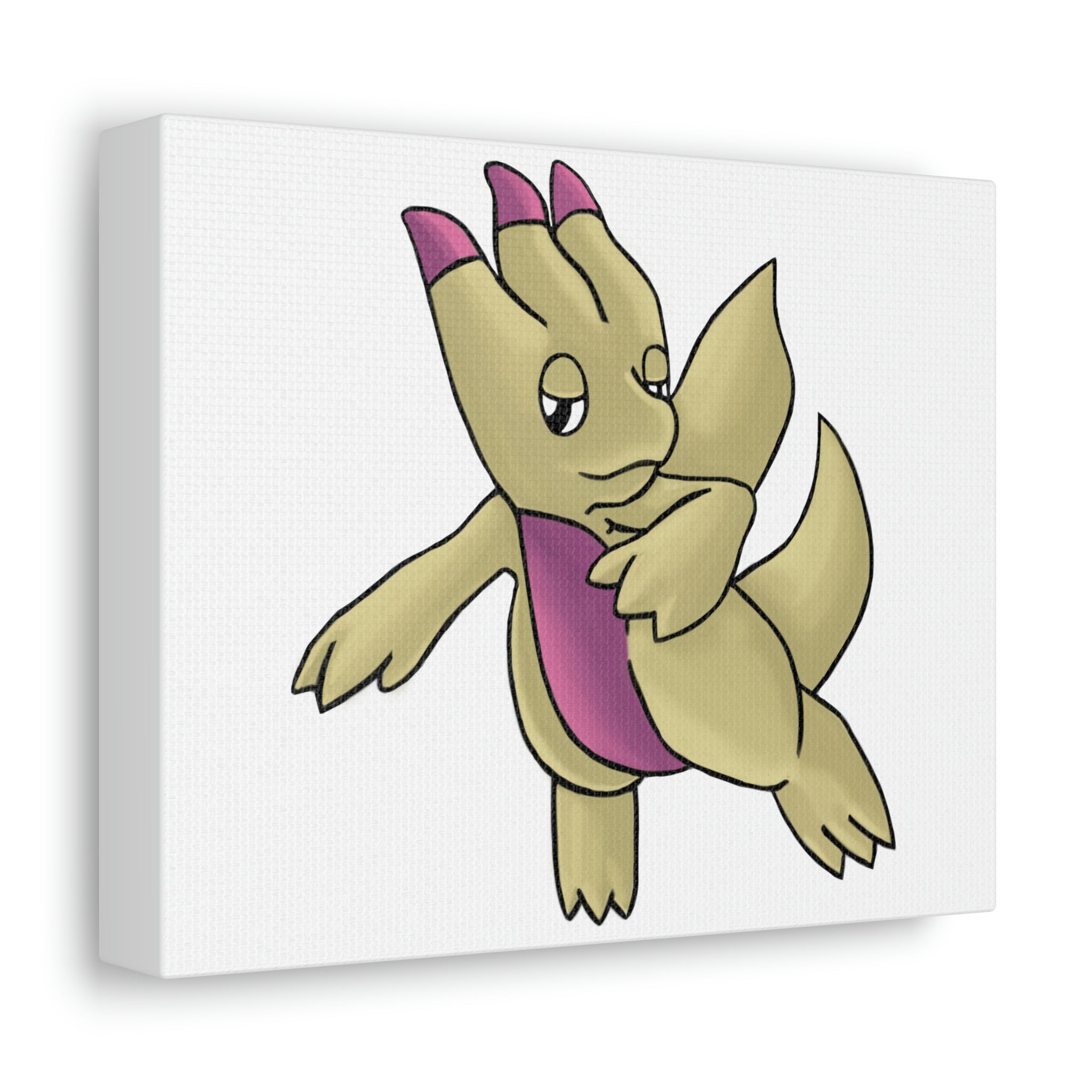 Liloon Stretched Canvas featuring vibrant artwork on a durable wooden frame, perfect for indoor decoration.