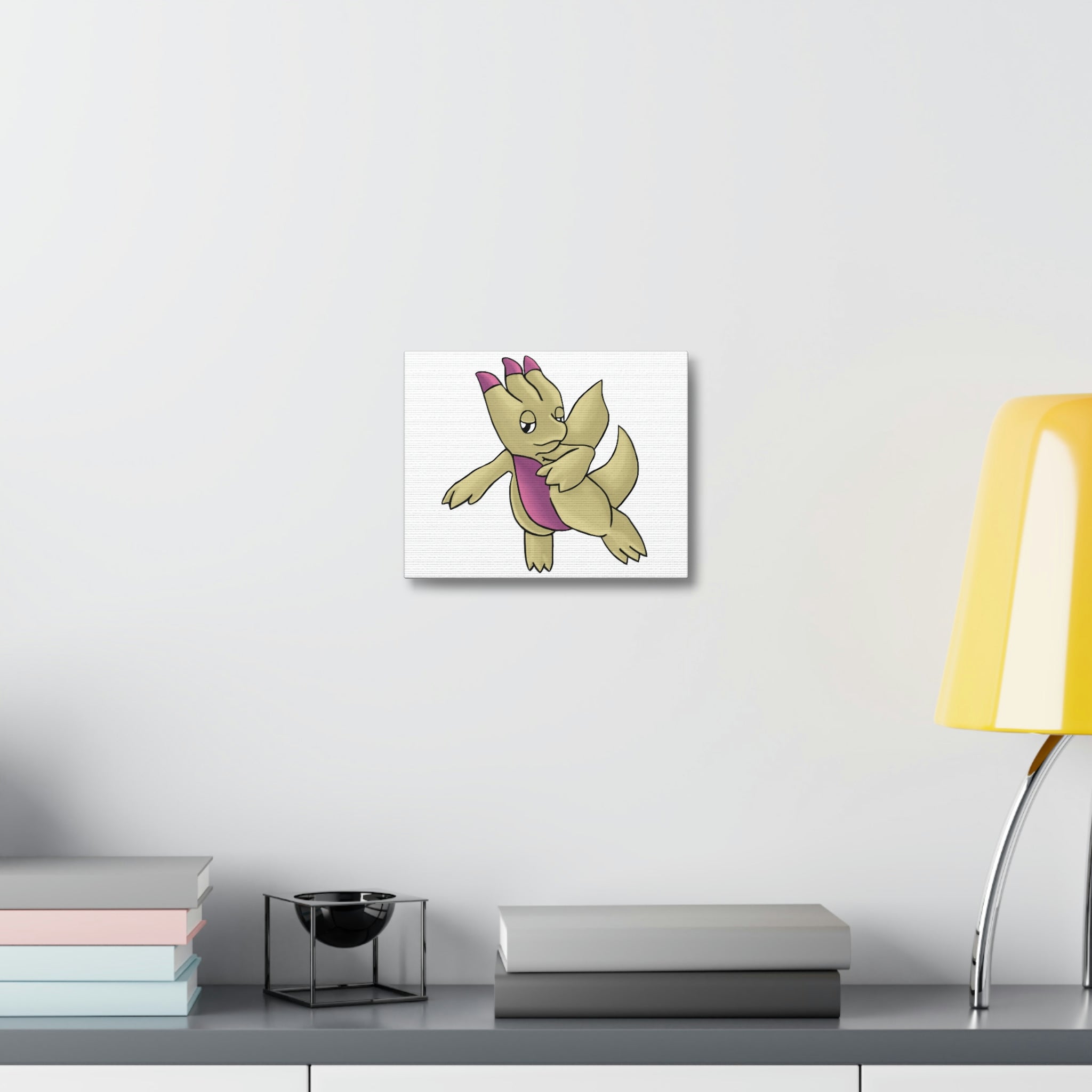 Liloon Stretched Canvas featuring vibrant artwork on a durable wooden frame, perfect for indoor decoration.