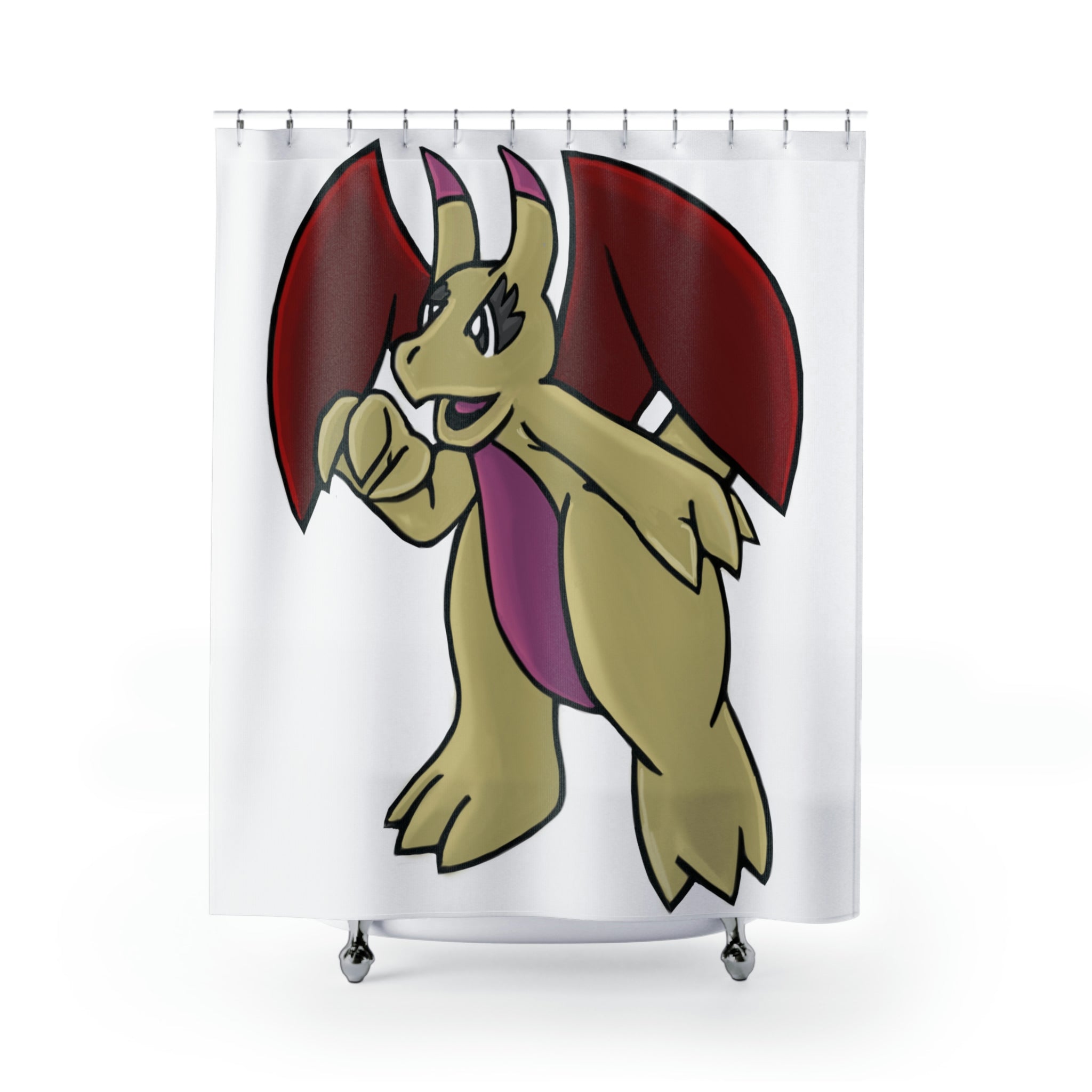 Liloongo Shower Curtain featuring vibrant custom designs, made from durable polyester material, perfect for enhancing bathroom decor.