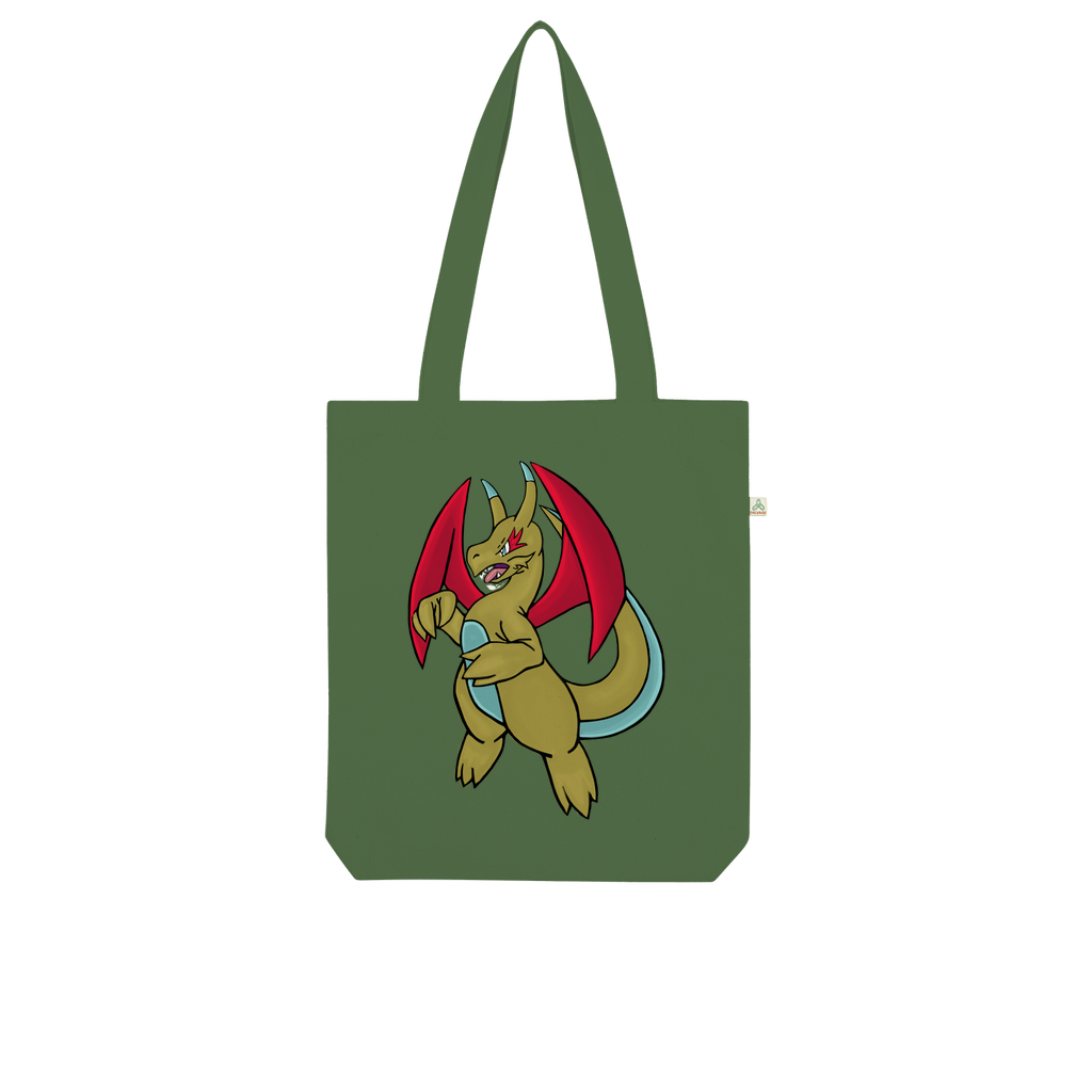 Liloongoga Organic Tote Bag made from 100% combed organic cotton, showcasing its stylish design and eco-friendly features.