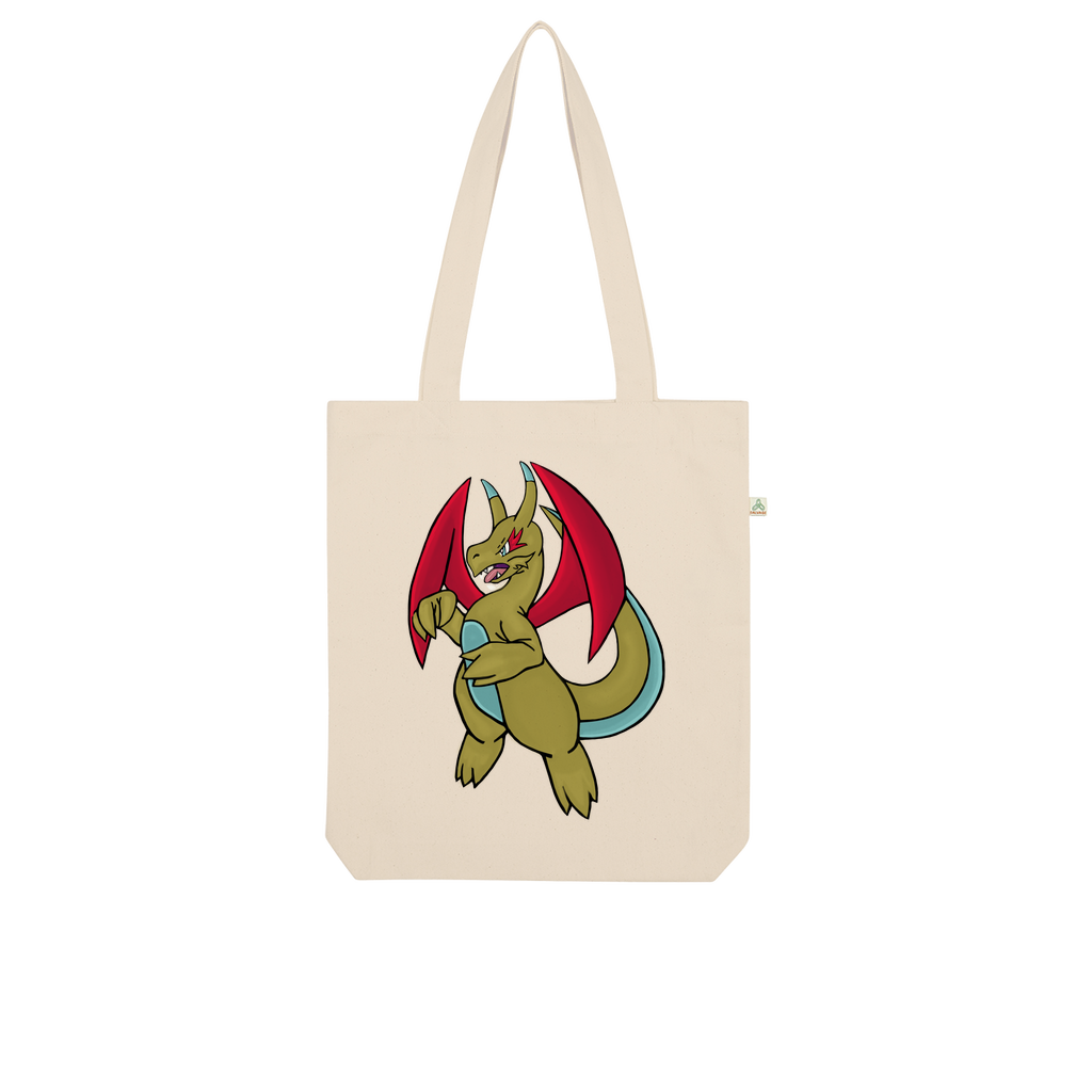 Liloongoga Organic Tote Bag made from 100% combed organic cotton, showcasing its stylish design and eco-friendly features.