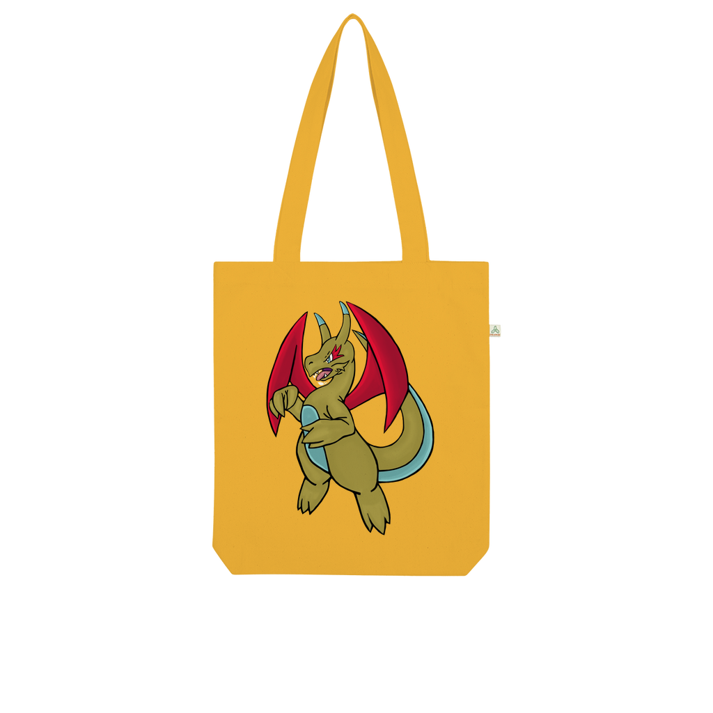 Liloongoga Organic Tote Bag made from 100% combed organic cotton, showcasing its stylish design and eco-friendly features.