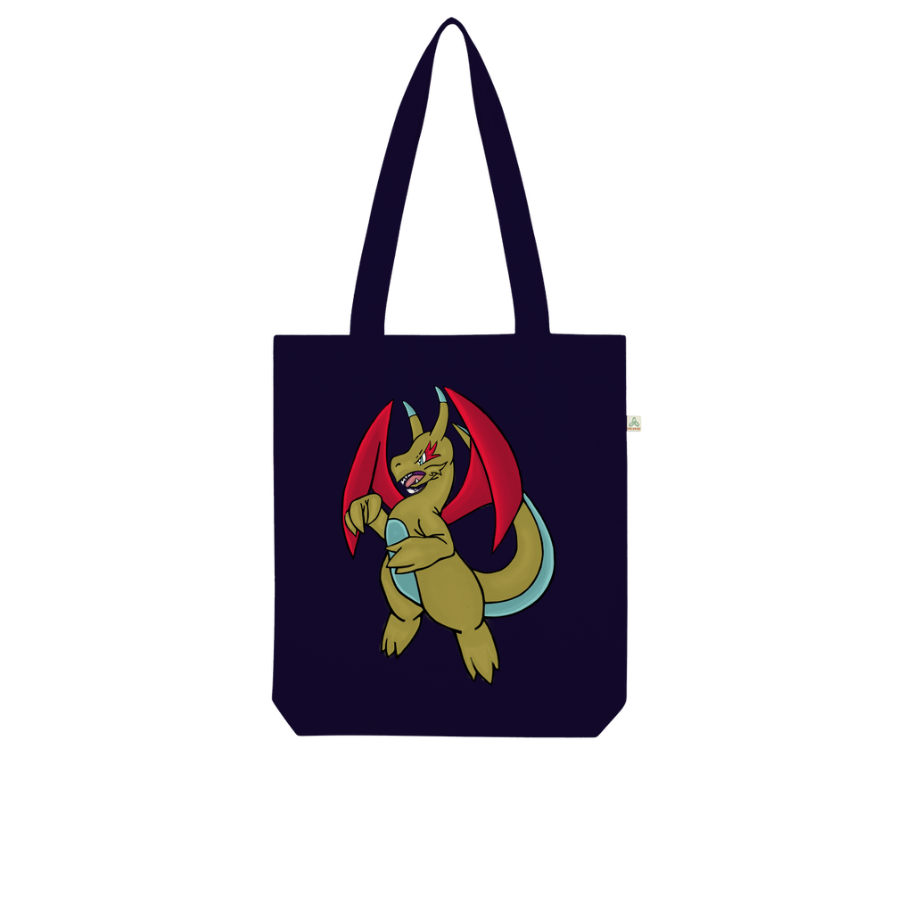 Liloongoga Organic Tote Bag made from 100% combed organic cotton, showcasing its stylish design and eco-friendly features.