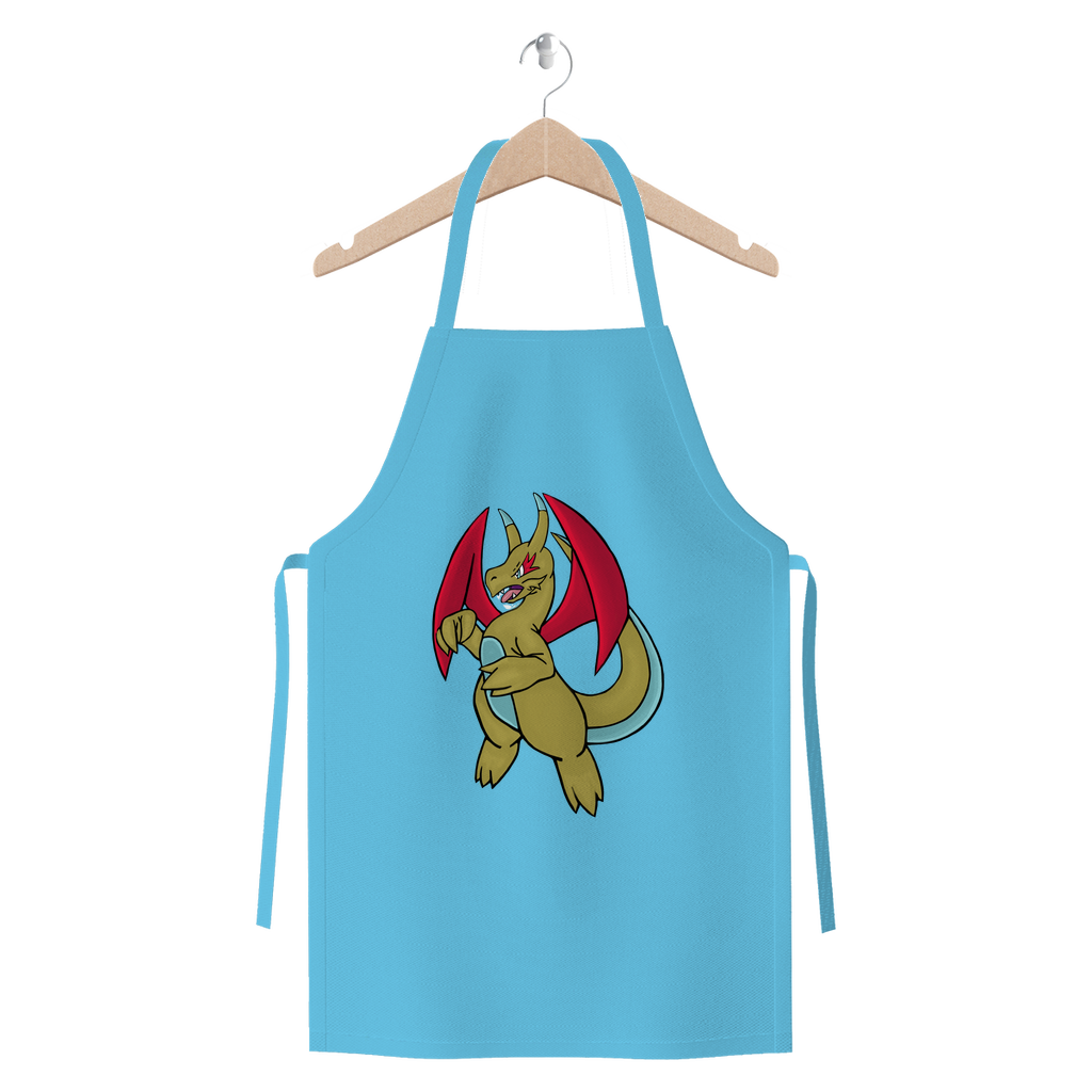 Liloongoga Premium Jersey Apron made from heavyweight cotton twill, featuring self-fabric ties and available in various colors.