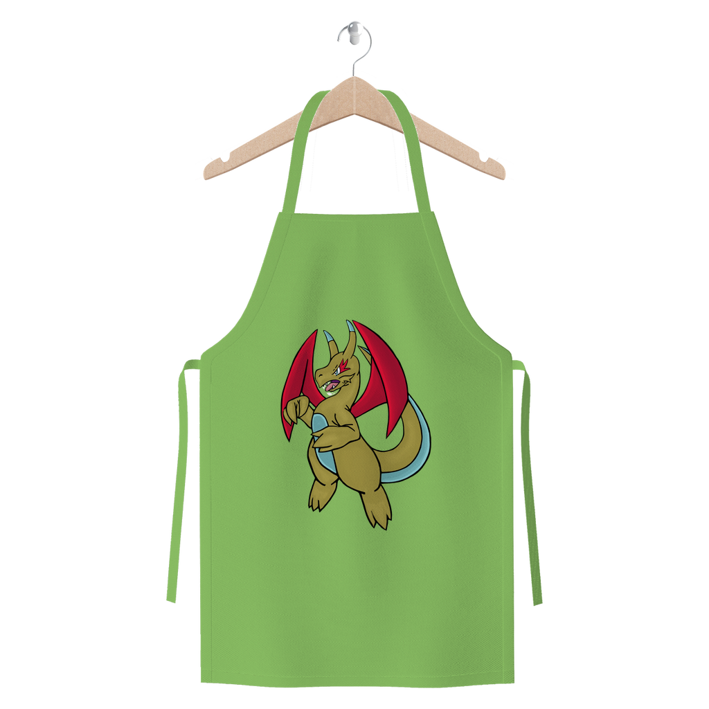 Liloongoga Premium Jersey Apron made from heavyweight cotton twill, featuring self-fabric ties and available in various colors.