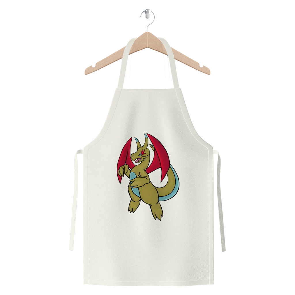 Liloongoga Premium Jersey Apron made from heavyweight cotton twill, featuring self-fabric ties and available in various colors.