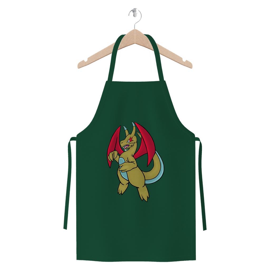 Liloongoga Premium Jersey Apron made from heavyweight cotton twill, featuring self-fabric ties and available in various colors.