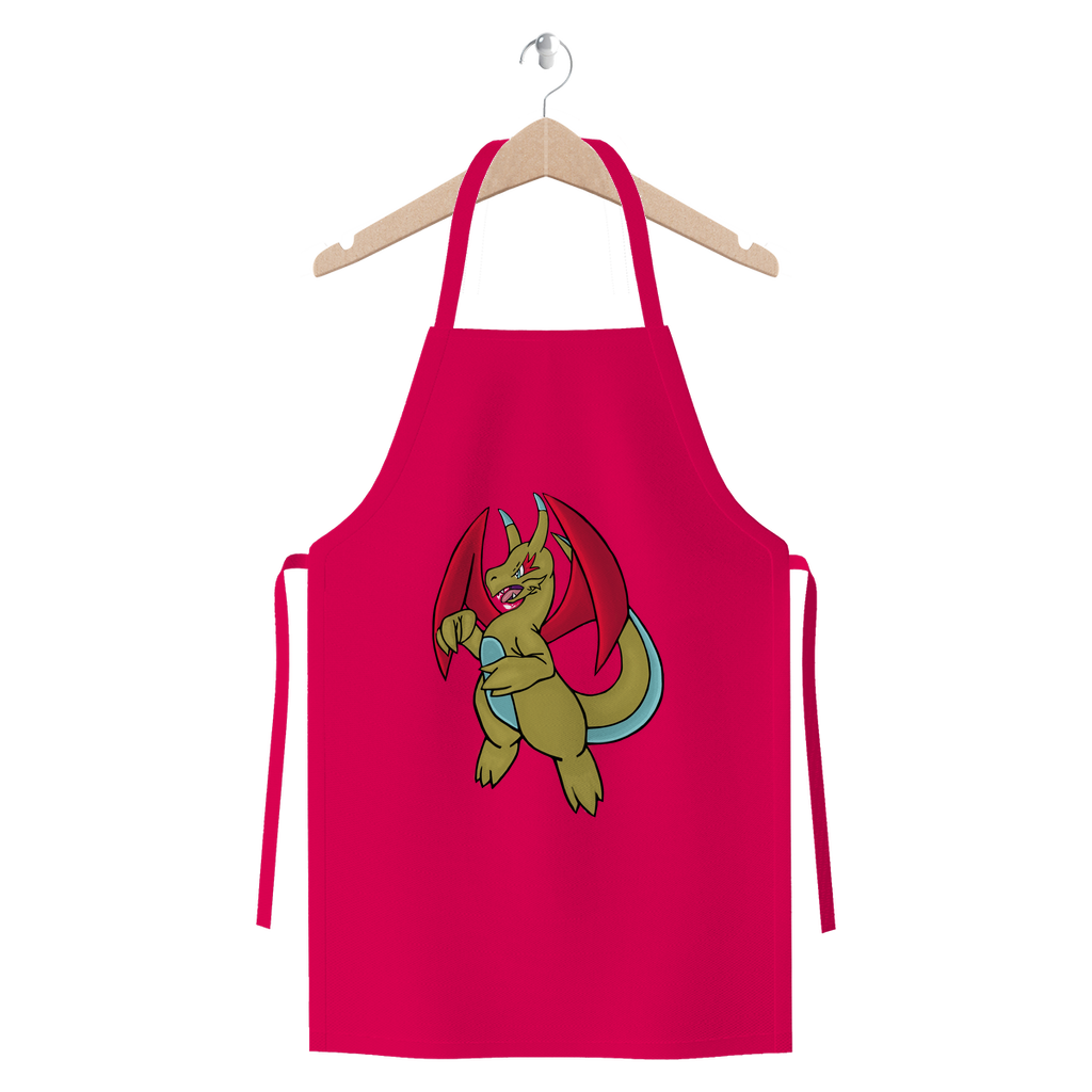 Liloongoga Premium Jersey Apron made from heavyweight cotton twill, featuring self-fabric ties and available in various colors.