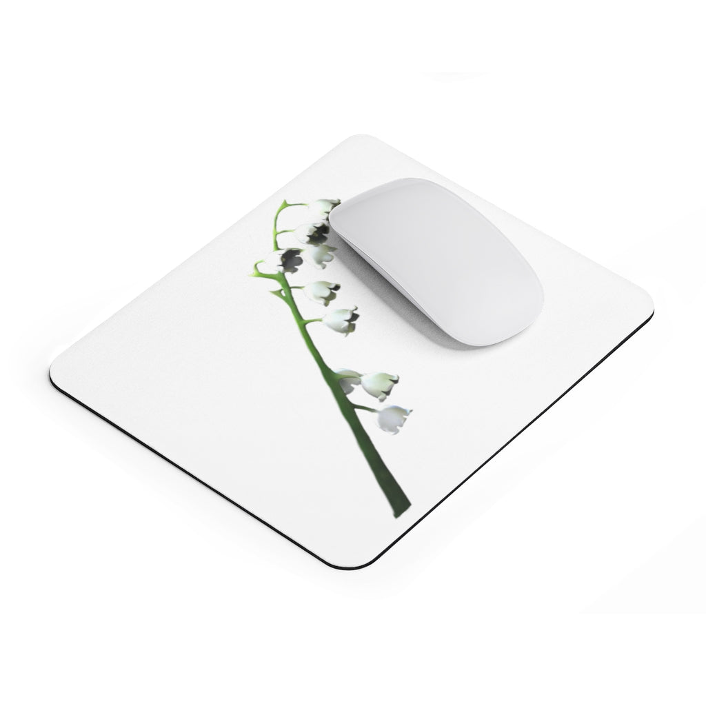 Lilly Mouse Pad featuring a vibrant design, made of durable Neoprene with a non-slip base.