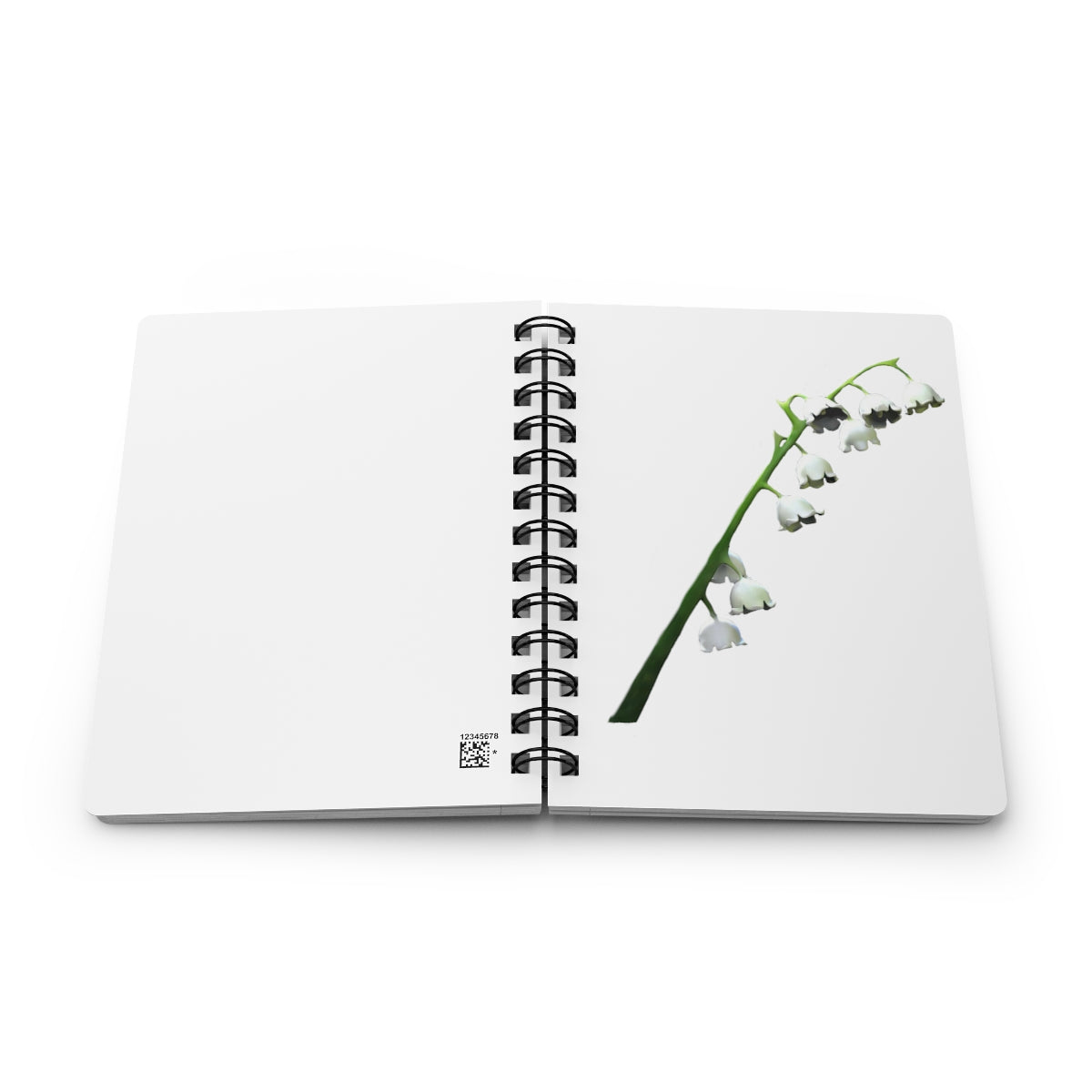 Lilly Spiral Bound Journal with glossy laminated cover and lined pages, showcasing a stylish design.