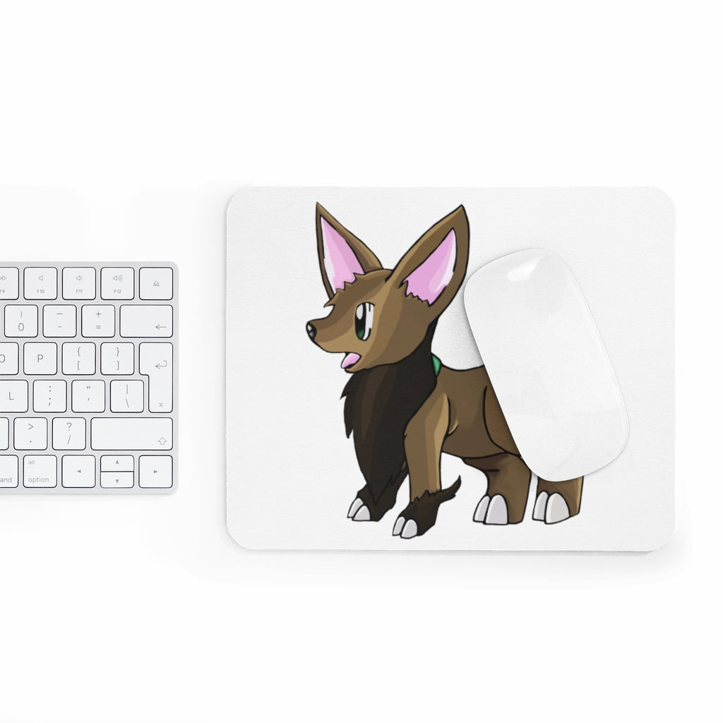 Lipgirl Mouse Pad featuring a vibrant full print design on a smooth neoprene surface, ideal for enhancing workspace aesthetics.