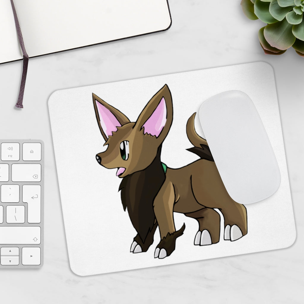 Lipgirl Mouse Pad featuring a vibrant full print design on a smooth neoprene surface, ideal for enhancing workspace aesthetics.