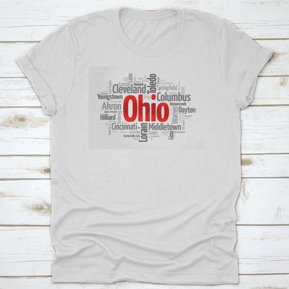 A colorful word cloud featuring the names of various cities in Ohio, showcasing the state's vibrant urban landscape.