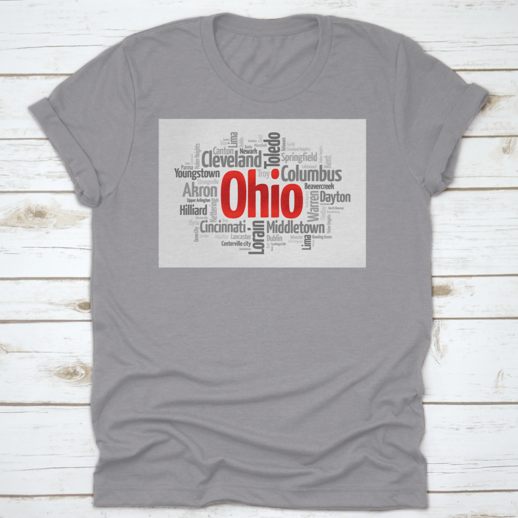 A colorful word cloud featuring the names of various cities in Ohio, showcasing the state's vibrant urban landscape.