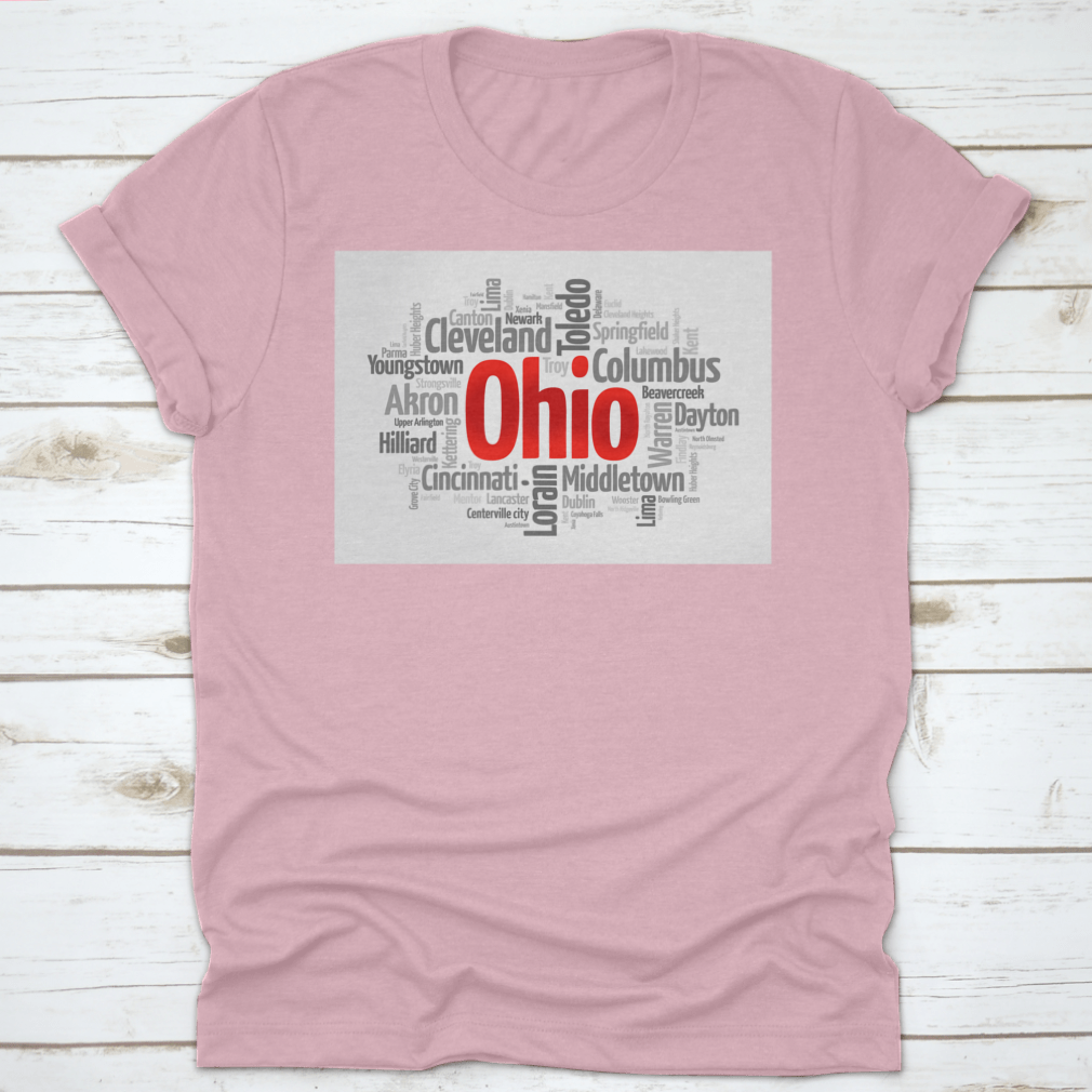 A colorful word cloud featuring the names of various cities in Ohio, showcasing the state's vibrant urban landscape.