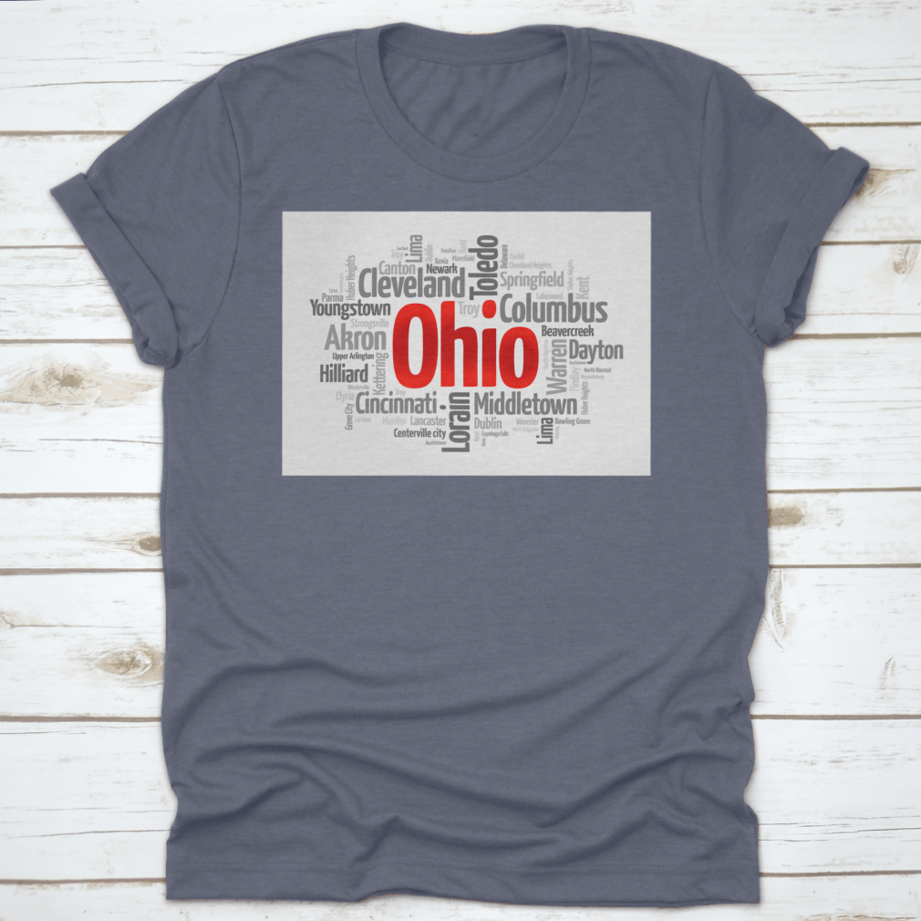 A colorful word cloud featuring the names of various cities in Ohio, showcasing the state's vibrant urban landscape.