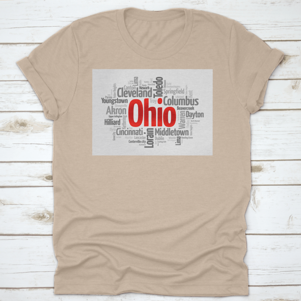 A colorful word cloud featuring the names of various cities in Ohio, showcasing the state's vibrant urban landscape.