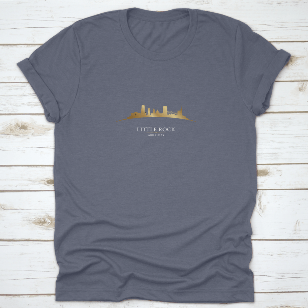 Vector illustration of the Little Rock Arkansas city skyline silhouette, showcasing iconic buildings and structures in a stylish design.