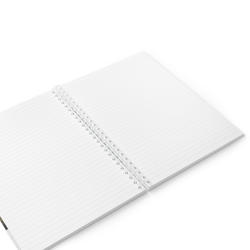 Lizard Spiral Notebook with customizable covers and wide-ruled pages, featuring a semi-gloss laminated finish.