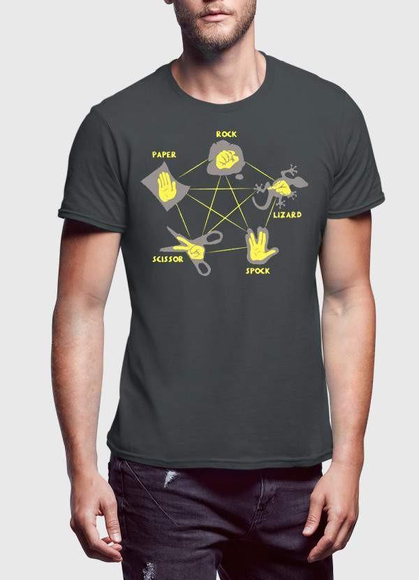 Lizard Spock t-shirt featuring a unique graphic design on soft cotton fabric.