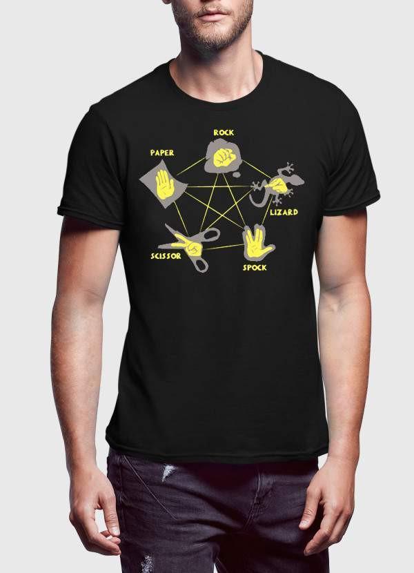 Lizard Spock t-shirt featuring a unique graphic design on soft cotton fabric.