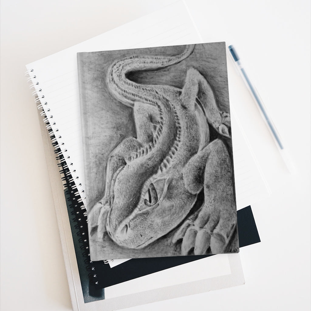 Lizzy the Lizard Journal featuring a colorful wraparound design with blank pages for creativity.