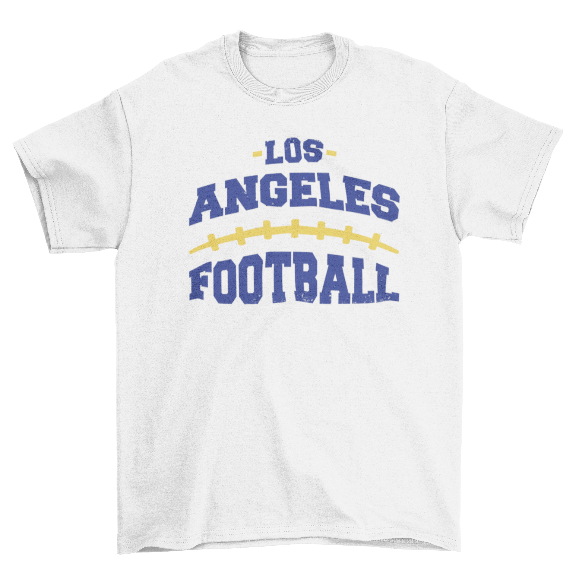 Los Angeles City Football T-Shirt featuring bold quote design.