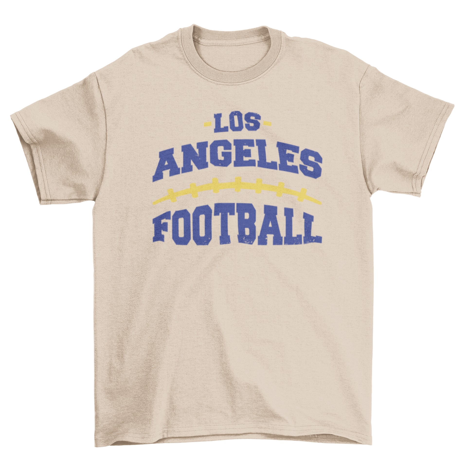 Los Angeles City Football T-Shirt featuring bold quote design.