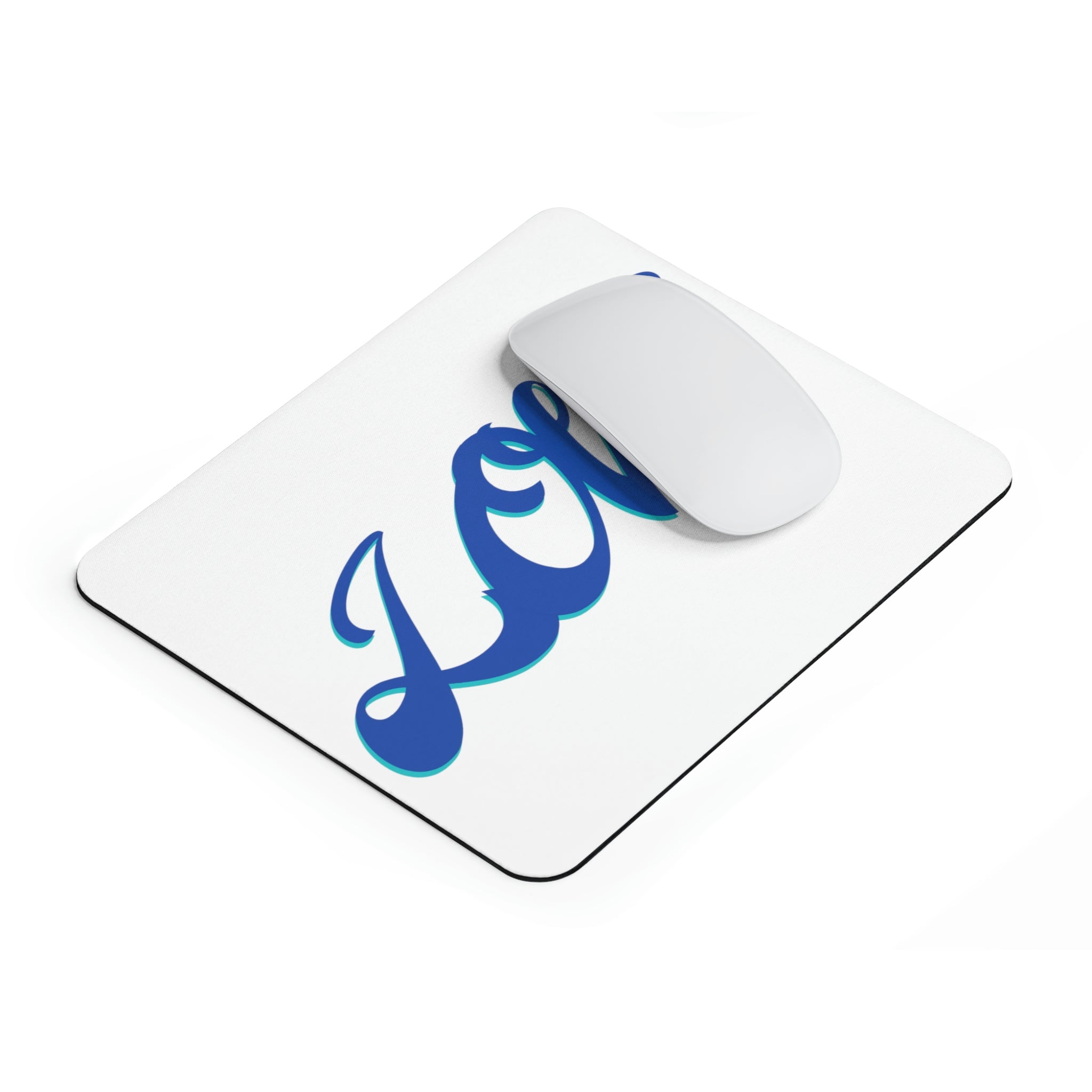 A stylish Love Mouse Pad featuring a personalized design, made of durable neoprene with a non-slip surface.