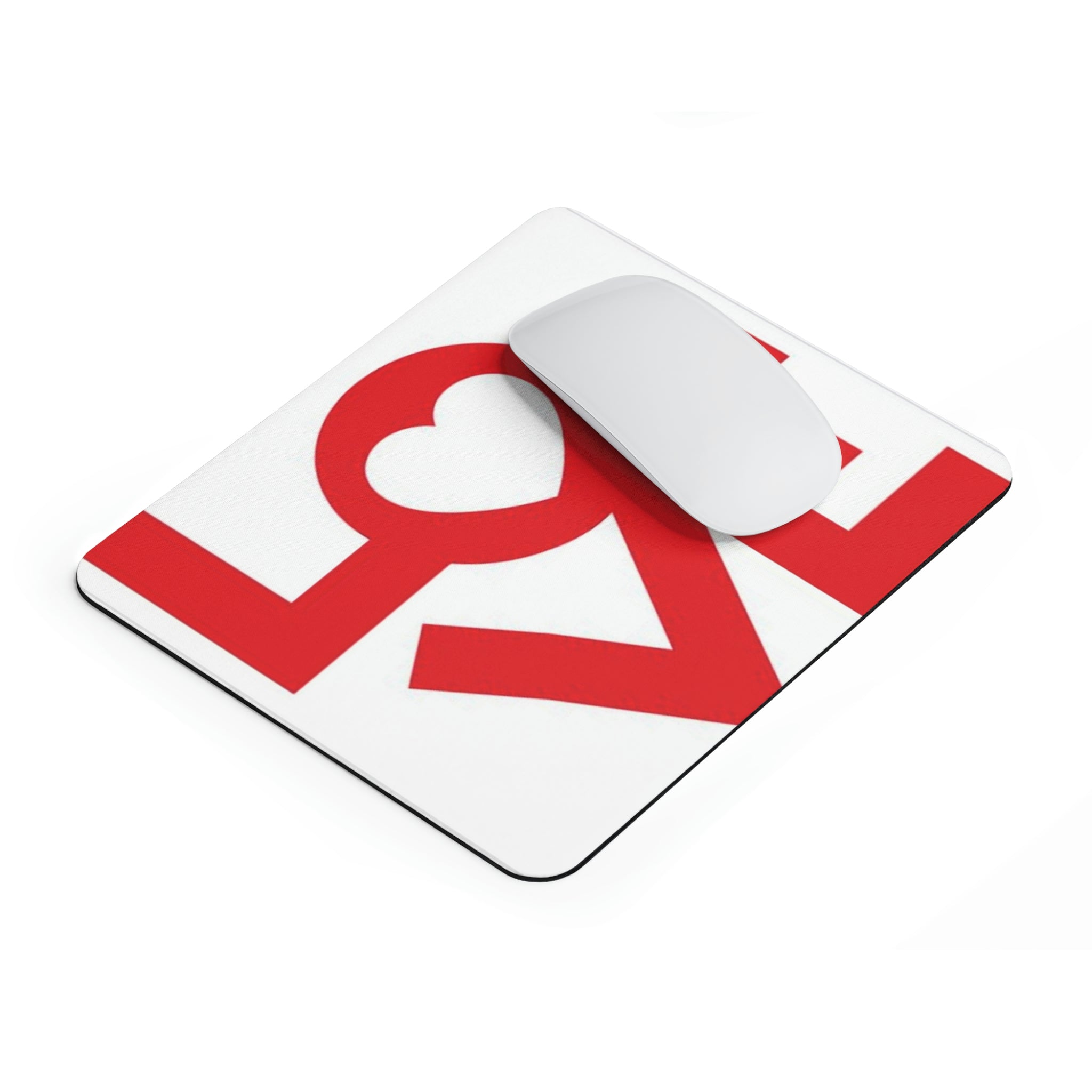 Love Mouse Pad featuring a stylish design with vibrant colors and a non-slip base, perfect for home or office use.