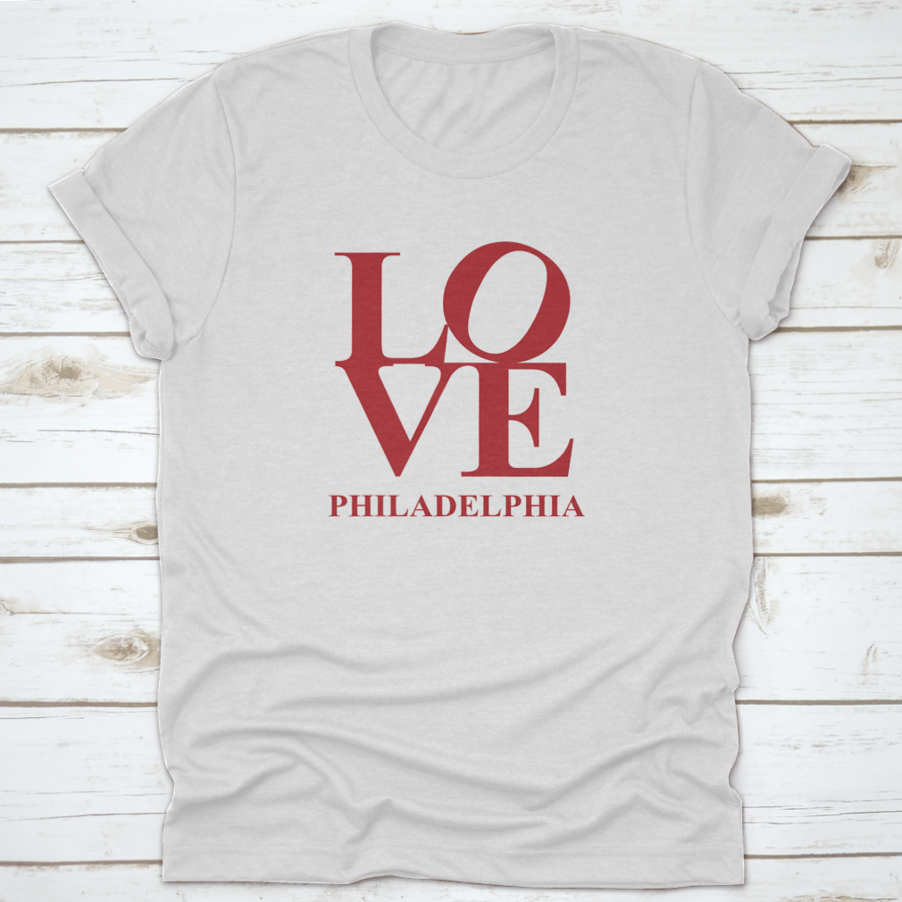 Love Philadelphia Vector Art featuring vibrant red design on a white background, showcasing the city's iconic love symbol.