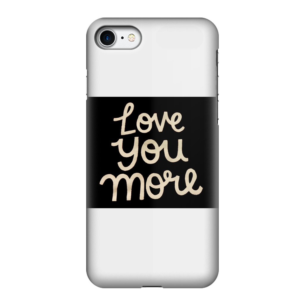 Love You More Fully Printed Tough Phone Case featuring vibrant design and dual-layer protection.