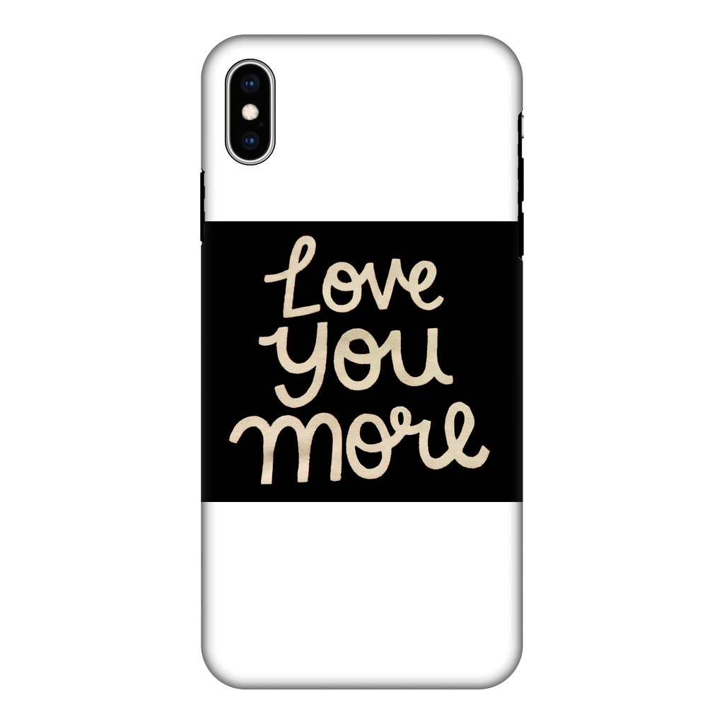 Love You More Fully Printed Tough Phone Case featuring vibrant design and dual-layer protection.