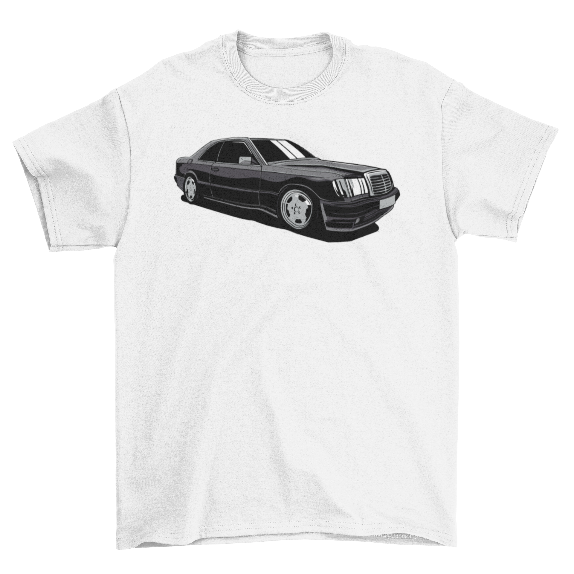 Luxurious Car T-shirt featuring a classy black car design on a soft fabric.