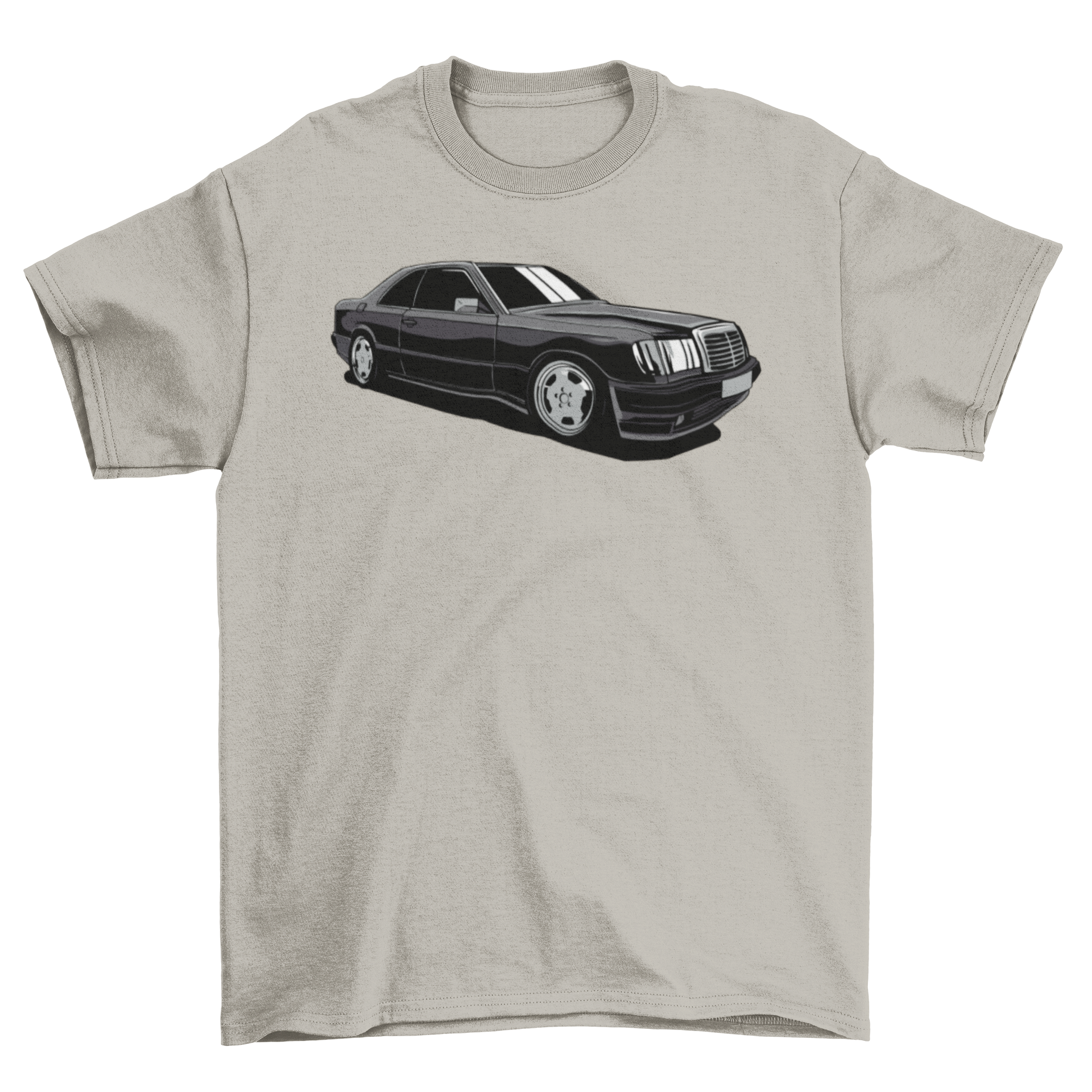 Luxurious Car T-shirt featuring a classy black car design on a soft fabric.