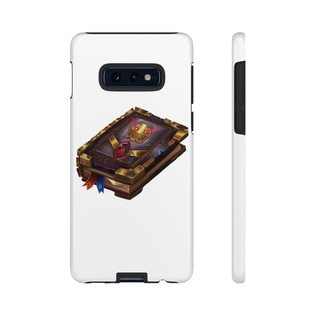 Magic Book Tough Case featuring a dual-layer design with a colorful photographic print, providing stylish protection for smartphones.