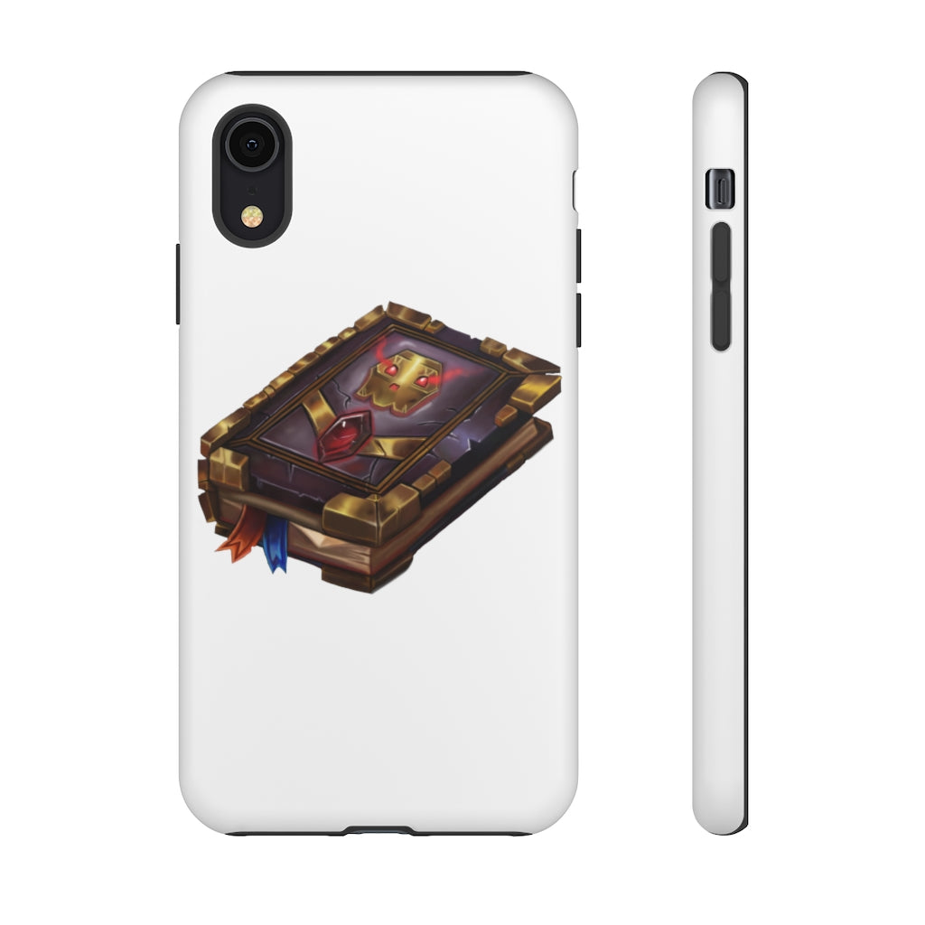 Magic Book Tough Case featuring a dual-layer design with a colorful photographic print, providing stylish protection for smartphones.