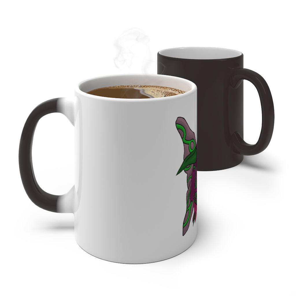 Maigetsu Color Changing Mug showcasing its unique color-changing feature and stylish design.