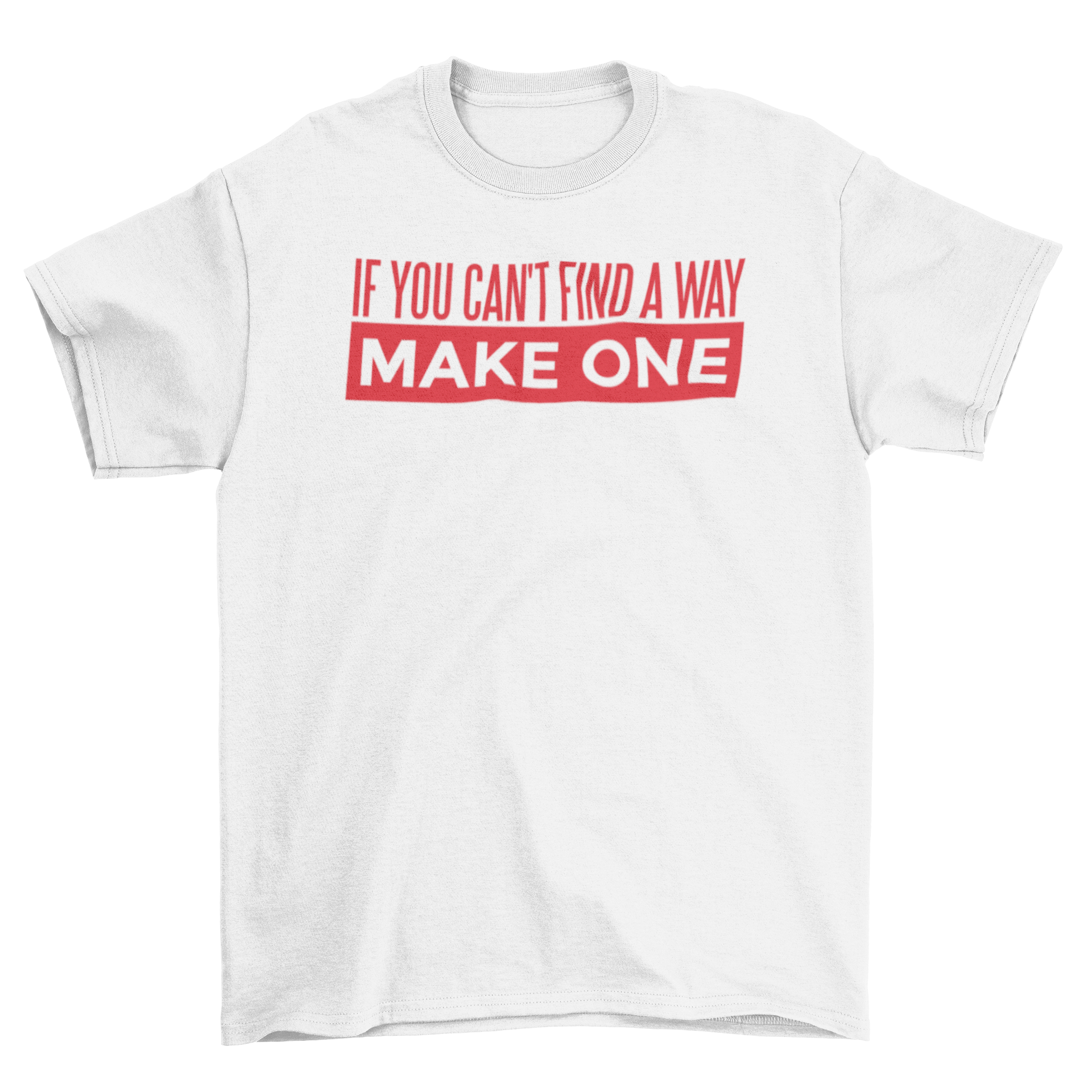 Make a Way T-shirt featuring motivational lettering in a stylish design.