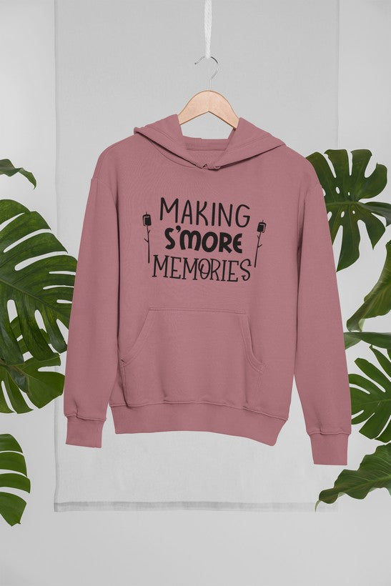 Cozy Making S'more Memories Hoodie featuring a unique design by top artists, made from cotton/poly fleece blend.