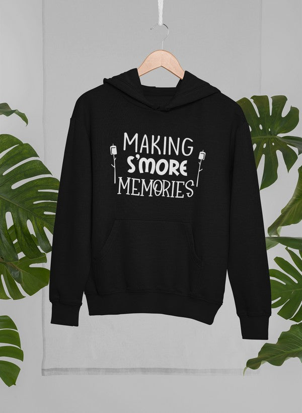 Cozy Making S'more Memories Hoodie featuring a unique design by top artists, made from cotton/poly fleece blend.