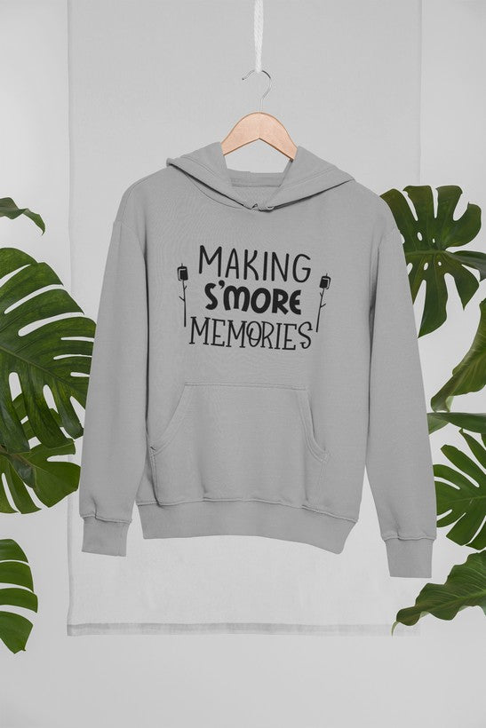 Cozy Making S'more Memories Hoodie featuring a unique design by top artists, made from cotton/poly fleece blend.