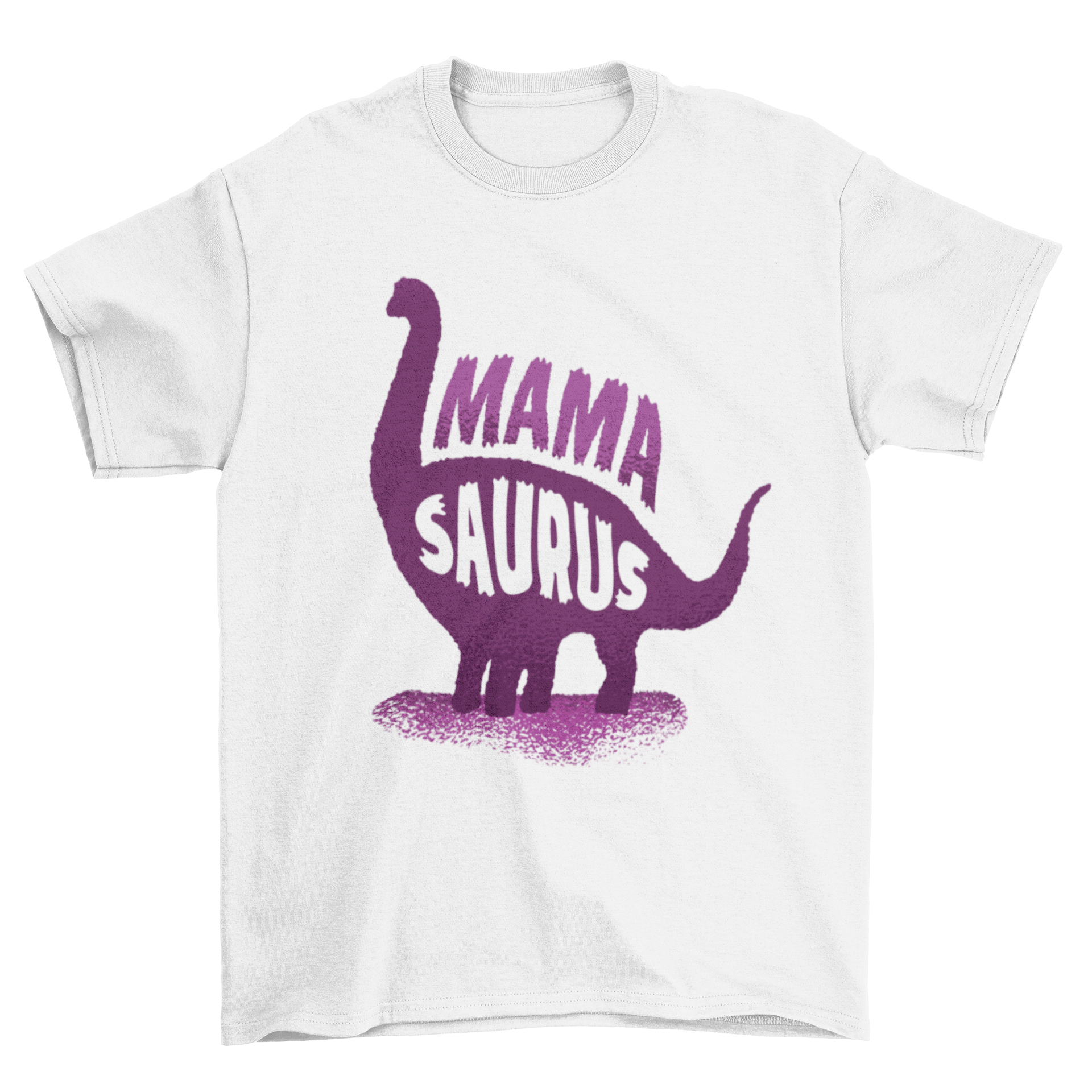 Mamasaurus t-shirt featuring a playful dinosaur graphic and the quote 'Mamasaurus' in vibrant colors.