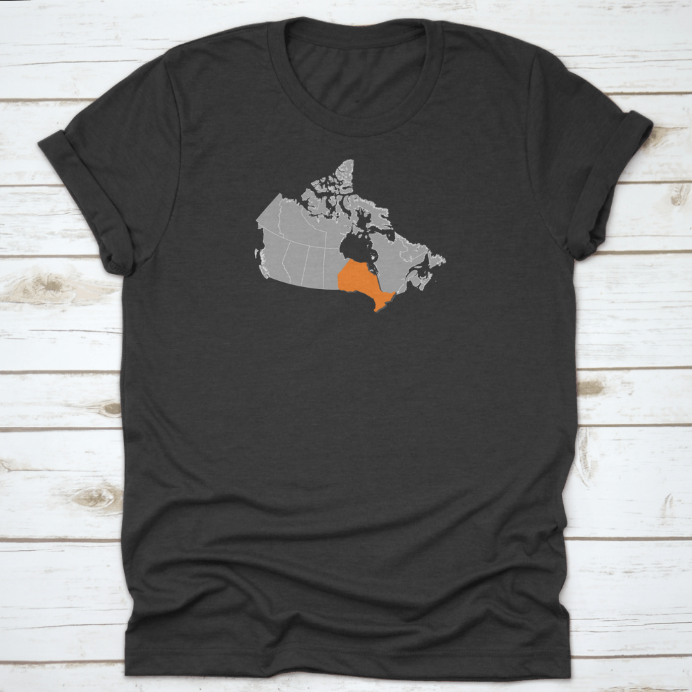 A detailed map of Ontario, Canada showcasing its beautiful landscapes and travel destinations, printed on soft cotton fabric.