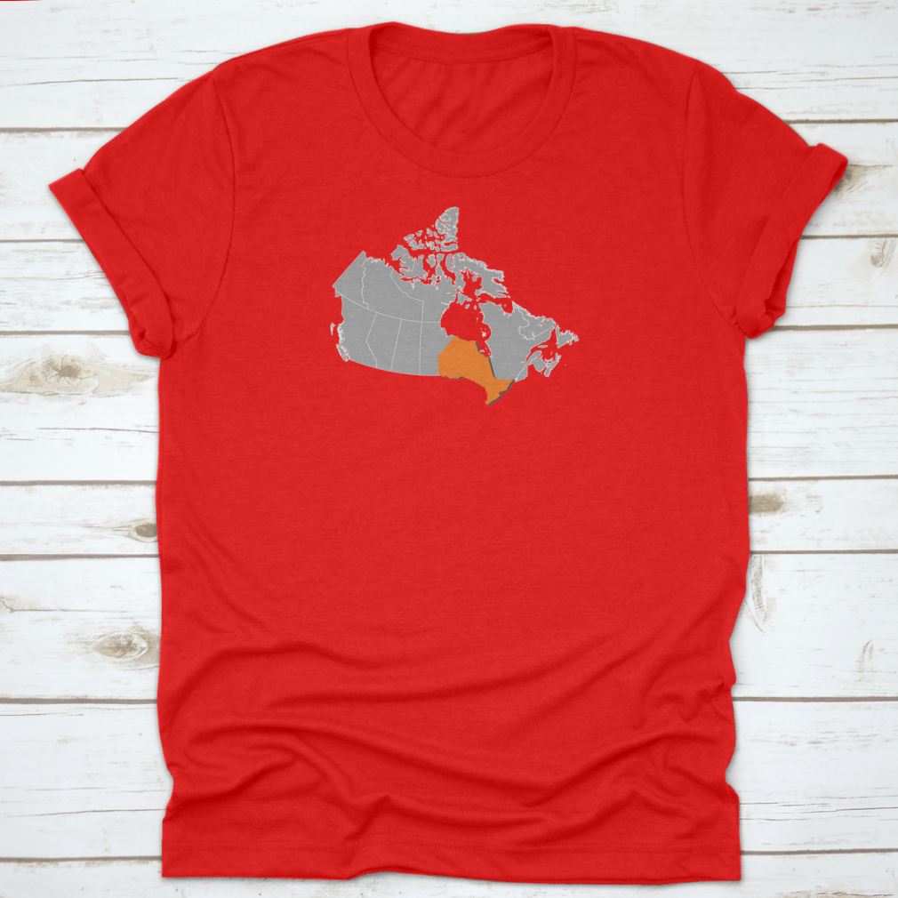 A detailed map of Ontario, Canada showcasing its beautiful landscapes and travel destinations, printed on soft cotton fabric.