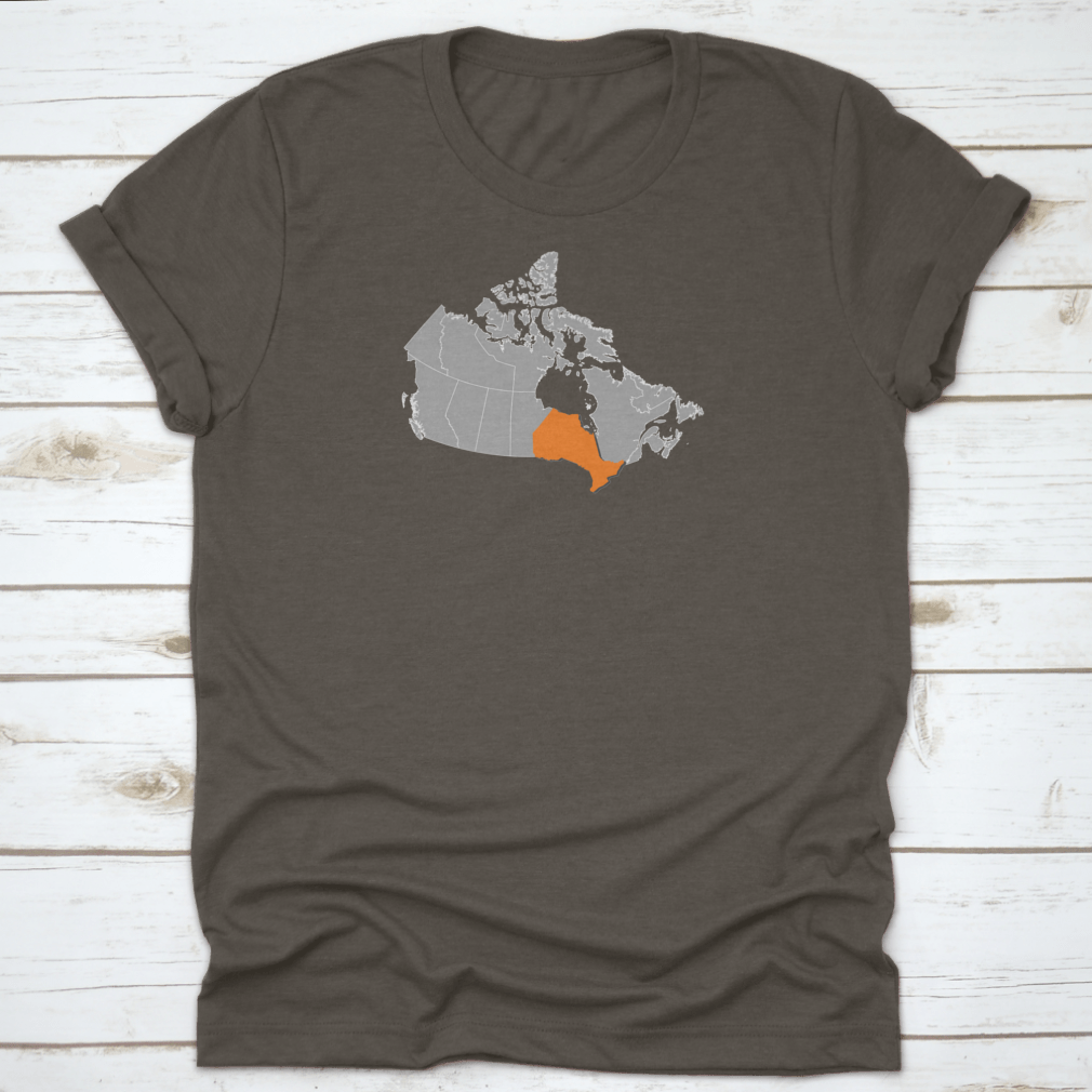 A detailed map of Ontario, Canada showcasing its beautiful landscapes and travel destinations, printed on soft cotton fabric.