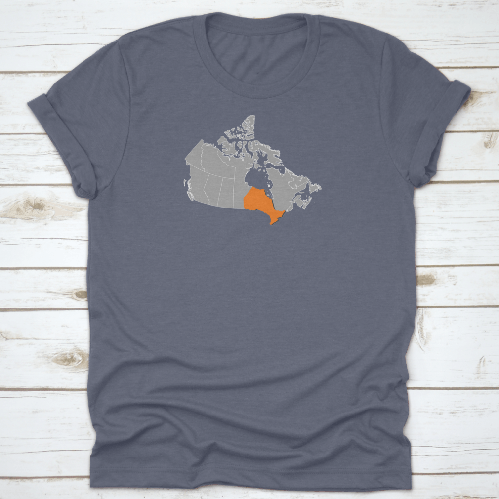 A detailed map of Ontario, Canada showcasing its beautiful landscapes and travel destinations, printed on soft cotton fabric.