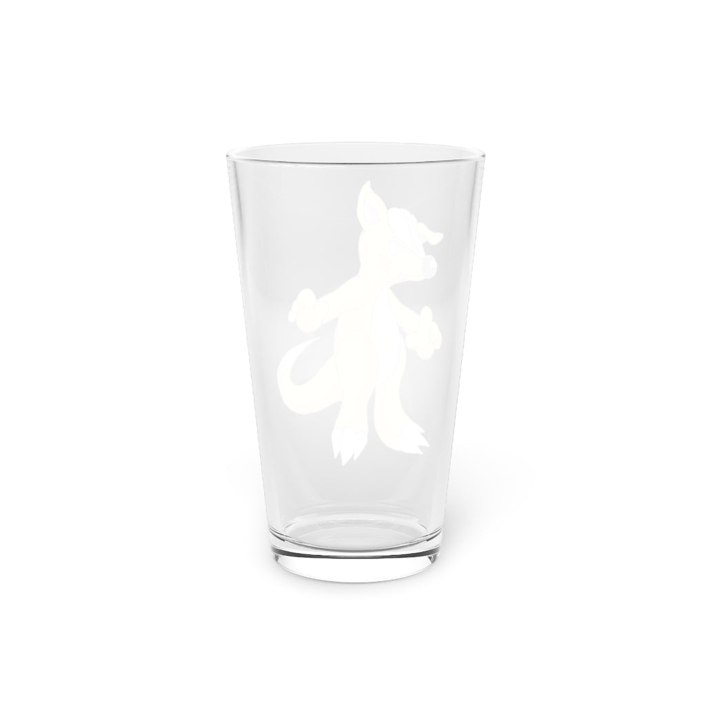 Marick Pint Glass, 16oz, clear glass with custom printing options, ideal for beverages.